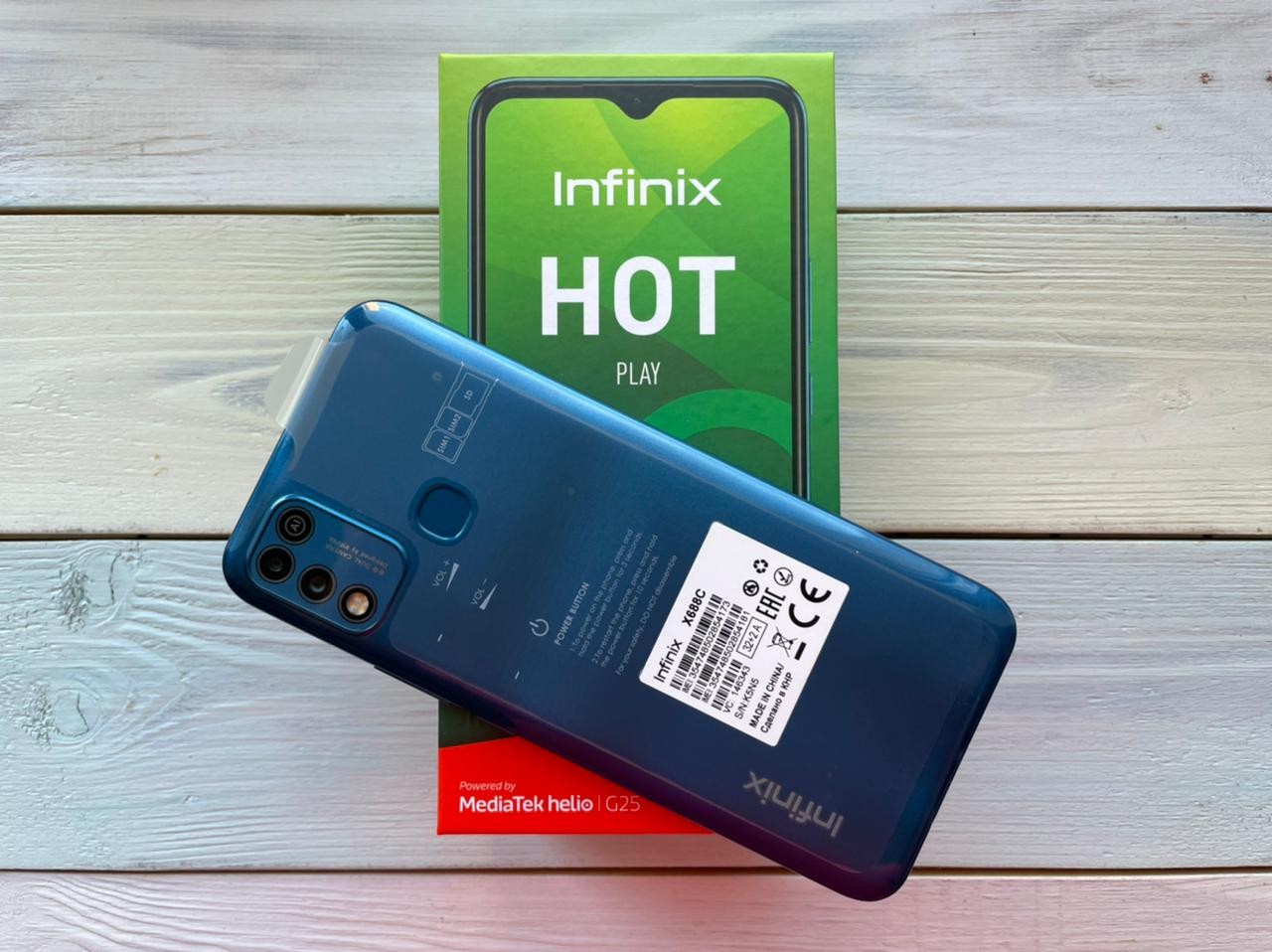 Смартфон Infinix HOT 10 Play 2/32Gb aegean blue купить в Екатеринбурге