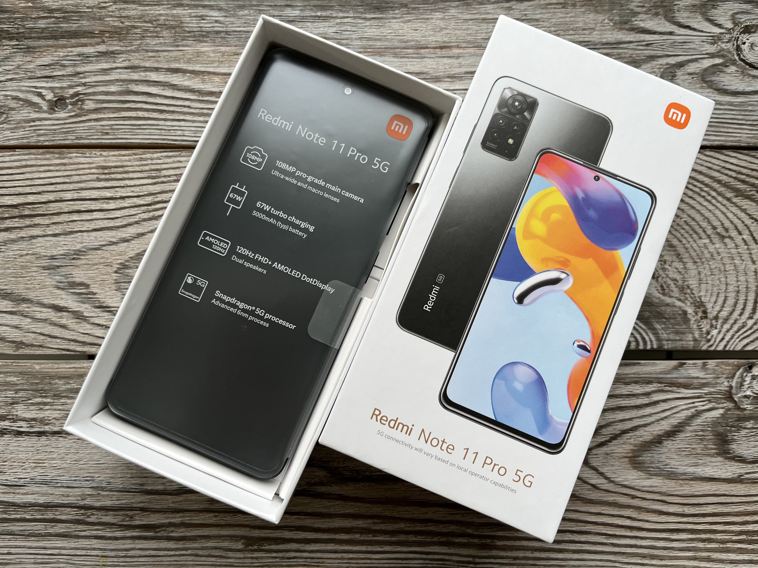 Смартфон Xiaomi Redmi Note 11 Pro 5G 6/64 ГБ Global, графитовый