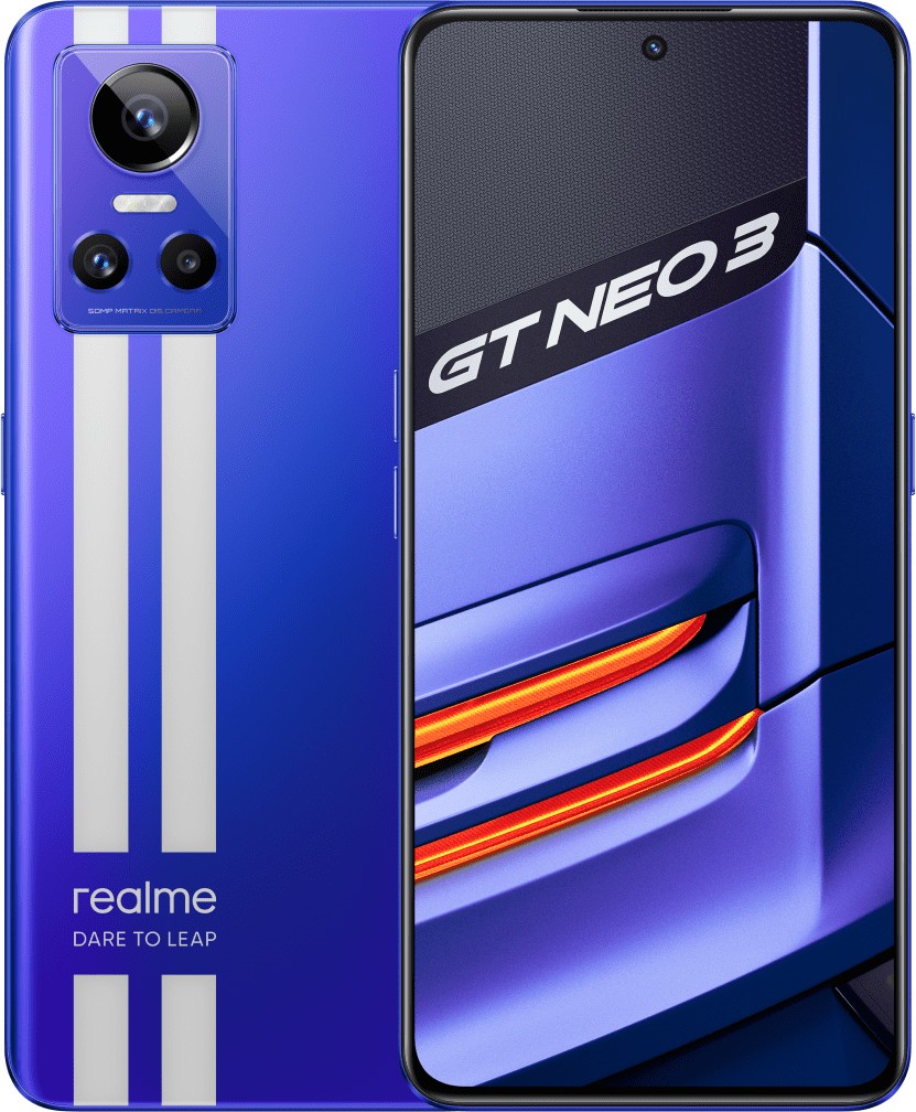 Смартфон realme GT Neo 3 80W 8/256(Global), Dual nano SIM, синий